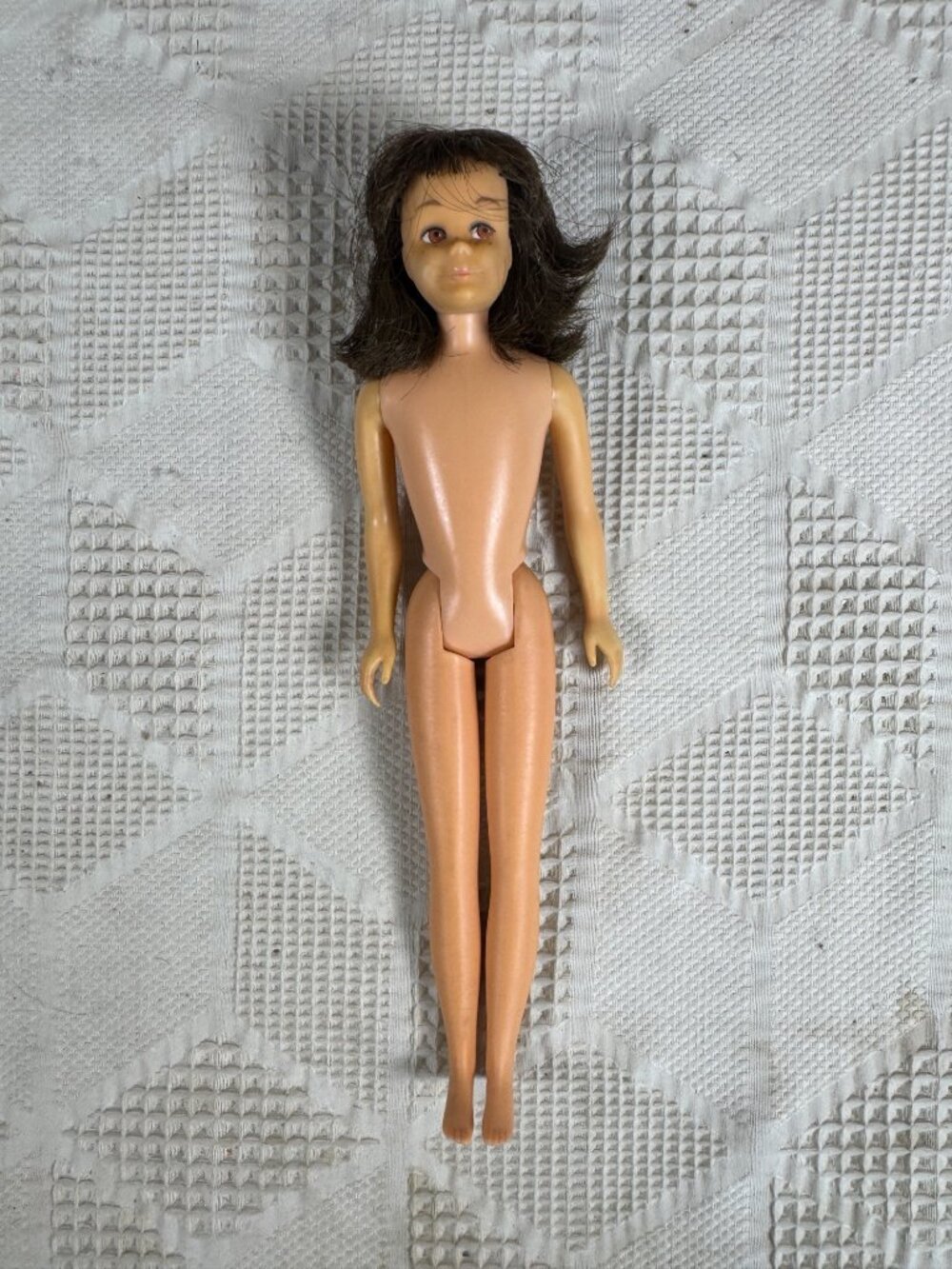 Vintage 1960s Scooter Doll Friend Of Skipper Mattel Barbie Brown Hair Freckles
